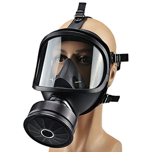 Máscara facial completa de silicona autocebante, máscara facial reutilizable para protección contra el polvo en carpintería y uso industrial