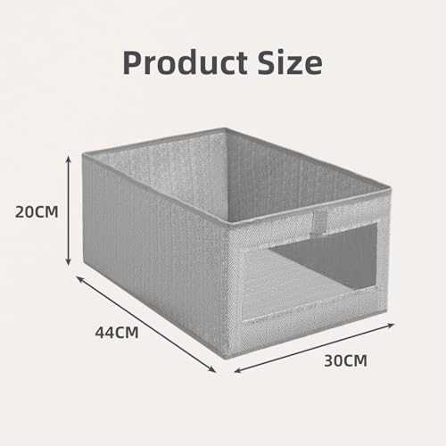 lompyeu Schrank Organizer, 2er Set 40*30*20 cm Boxen Aufbewahrung Kleiderschrank Organizer Aufbewahrungskorb Aufbewahrungsbox