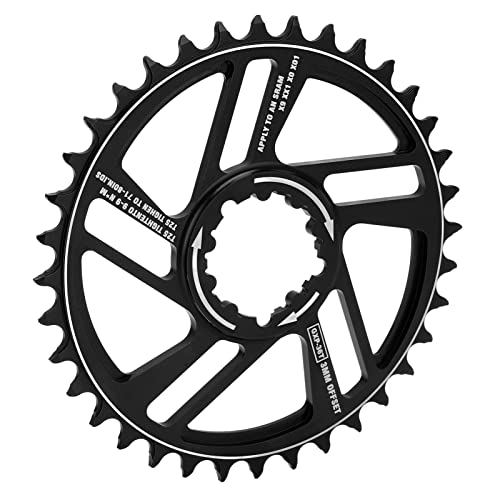 Bicycle Chainring 36T Chainwheel 3mm Offset Direct Mount Narrow Wide Chainring for for GXP XX1 X9 XO X01 NX XX GX Direct Mount Crankset SRAM GXP Crank(black) - Image 2