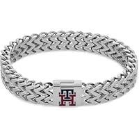 Tommy Hilfiger Men's Stainless Steel Chain Bracelet, 2790462, Silver, One Size