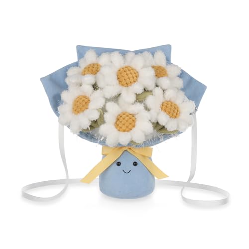 Sac en peluche marguerite pour égayer vos sorties d'été et vos promenades