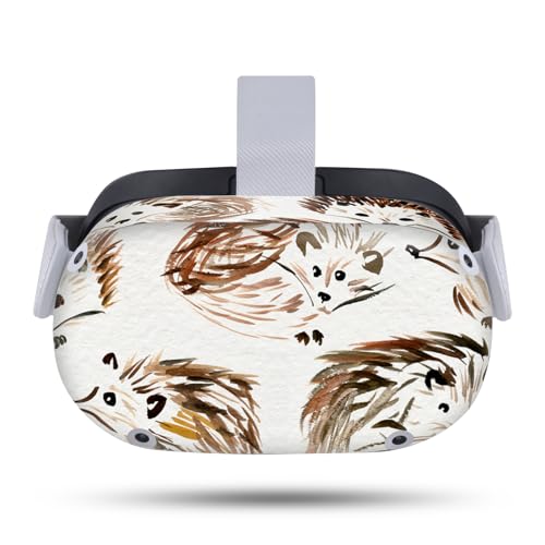 Head Case Designs Officially Licensed Cat Coquillette Hedgehogs Art Mix Vinyl Sticker Skin Decal Cover Compatible with Meta Quest 2