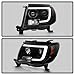 ACANII - For Black 2005-2011 Toyota Tacoma Pickup LED Light Tube Projector Headlights Headlamps Driver & Passenger Side