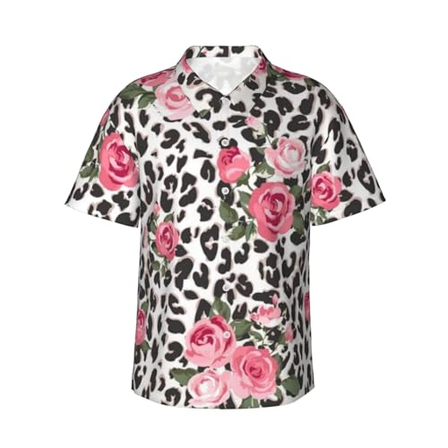 Chemise hawaïenne homme rose et léopard pour exprimer votre liberté cet été