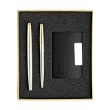 Parker Galaxy Gold Trim długopis z bezpłatnym uchwytem na karty (stal nierdzewna)