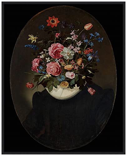 Amanti Art Framed Canvas Wall Art 28x23 Flowering Masters I