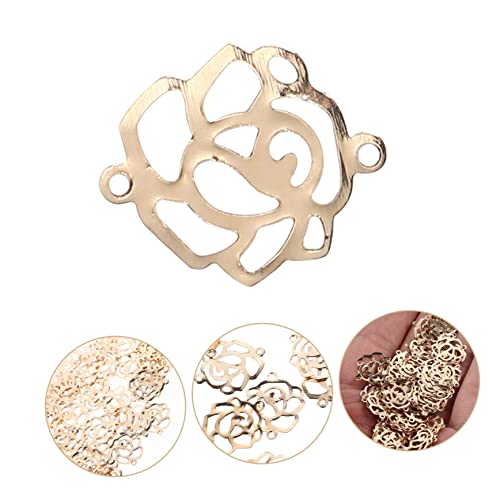 Charms de fleurs creuses en alliage durable pour pendentifs elegants - 3