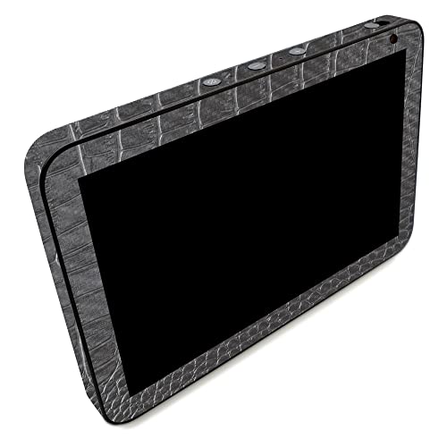 Image of MightySkins Carbon Fiber Skin Compatible with Amazon Echo Show 8 (Gen 2) - Black Gator Skin | Protective, Durable Textured Carbon Fiber Finish | Easy to Apply