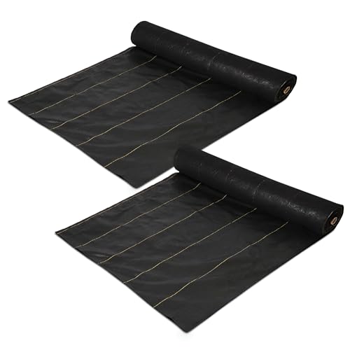 Dewitt Sunbelt Weed Barrier Fabric 3.2 oz, 6 x 300 Ft, 2-Pack – Heavy-Duty
