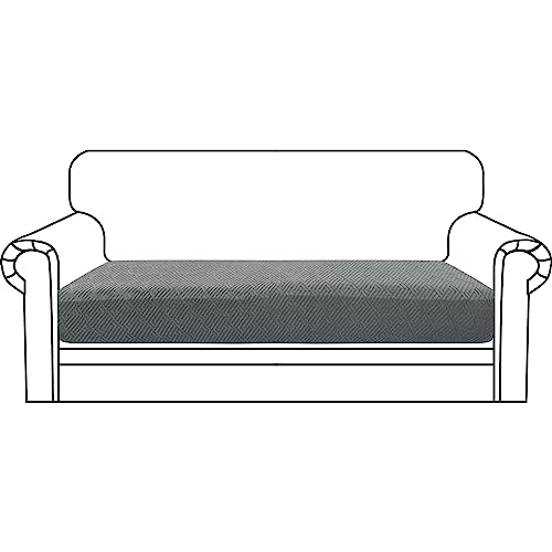 CHELZEN Sofa Sitzkissenbezug, Hochelastischer Sitzbezug, Stretch Sofasitzbezug Schonbezug Schutz Sofabezug L-förmiger Ecksofas für Wohnzimmer (2 Sitzer, Hellgrau) CHELZEN Sofa Sitzkissenbezug, Hochelastischer Sitzbezug, Stretch Sofasitzbezug Schonbezug Schutz Sofabezug L-förmiger Ecksofas für Wohnzimmer (2 Sitzer, Hellgrau)