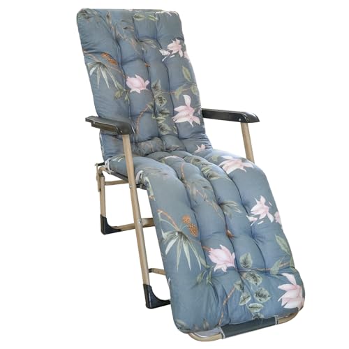 Junhui Coussin de Chaise Longue, Coussin de Chaise Longue Bain de Soleil, Coussin Transat Jardin Exterieur Antidérapante, Matelas Coussin pour Bain de Soleil,...