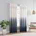 VUE SIGNATURE Arashi 52" x 84" Rod Pocket Single Panel Privacy Window Treatment Living Room, Indigo