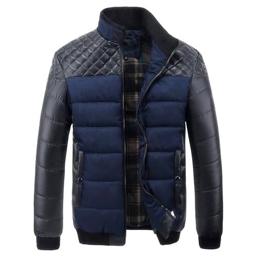 Doudoune d'hiver homme veste matelassée chaude de taille XL vêtement chaud zippé