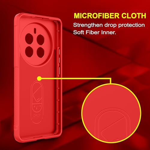 Image of Zapcase Back Case Cover for Realme P1 Pro 5G | Compatible for Realme P1 Pro 5G Back Cover | Liquid Silicon Magic Case with Camera Protection | Red