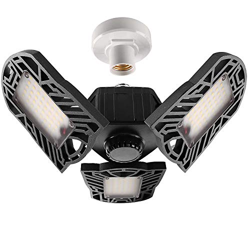 LED Garage Lights 60W Garage Lighting, 6000LM, 6000K LED Garage Ceiling Light Fixtures