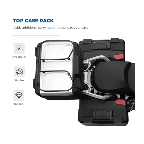 Support valise BMW R1200GS finition Silver de haute précision