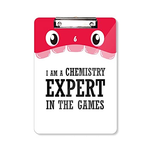 Bloc-notes d'apprentissage A4 la chimie des jeux d'experts avec dossier à tête plate