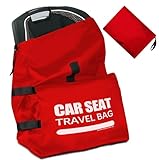 Imbsinvncy Car Seat Travel Bag for Airplane, Large Car Seat Bags for Air Travel, Gate Check Storage Bag for Carseat Airport, Carseat Cover Travel - Baby Travel Essential