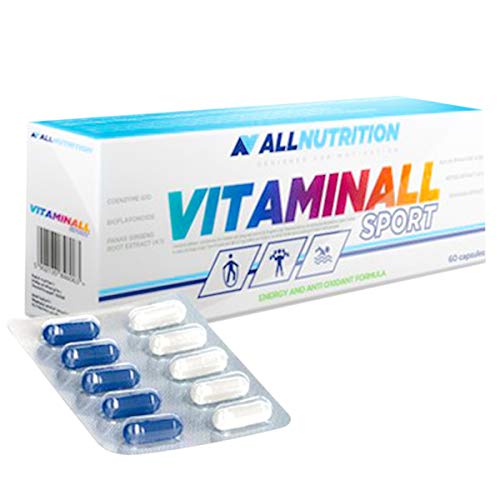 ALLNUTRITION Vitaminall Sport Nahrungsergänzungsmittel Antioxidans Gesunde Boost-Vitamine Multivitamin-Komplex Mineralien Mikro-Makroelemente 60 Kapseln 30 Portionen