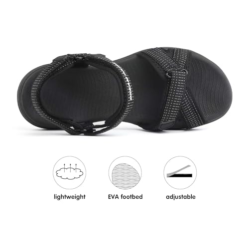 DREAM PAIRS Women's Sport Athletic Sandals Outdoor Hiking Sandals2