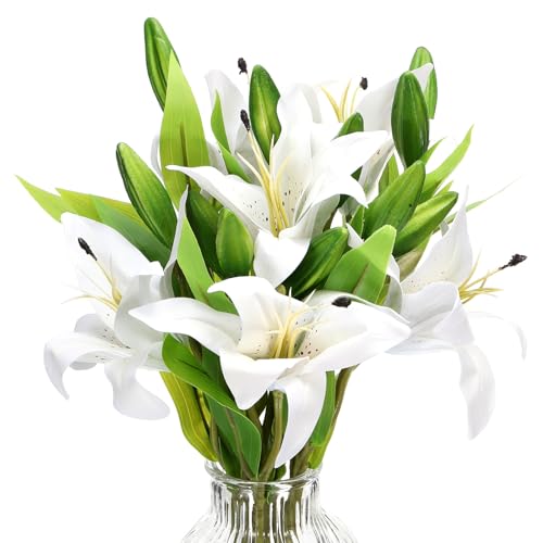 PATIKIL Lily Fake Flowers