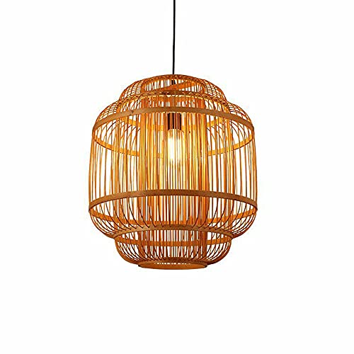 Suspension en osier tressé main luminaire rotin haut de gamme