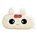 Produktbild Hacoly Häschen mäppchen mädchen Junge Kaschmir Federmäppchen Student Niedlich Reißverschluss Briefpapier Pouch Pencil Case Für Studenten Beginne mit der Schule Geschenke - Weiss