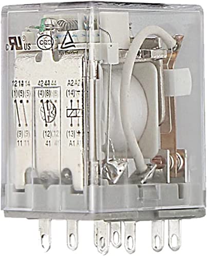 Relé de alta potencia CR-MX024DC2L JCAKES de 8 pies y bobina DC24V para control de circuitos