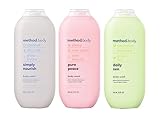 Method Body Wash Sampler Variety (Pure Peace, Sea & Surf, & Simply Nourish) (Simply Nourish + Pure Peace + Daily Zen)