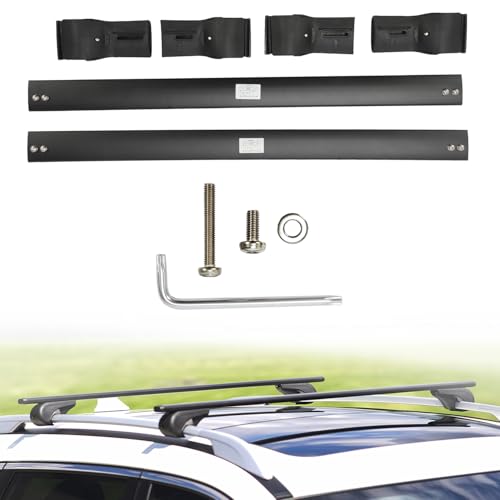 Roof Rack Cross Bars for 2014-2023 Subaru Crosstrek/Impreza Aluminum Crossbar Luggage Rack for Rooftop Cargo Carrier Luggage Kayak Canoe Snowboard Bike