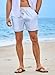 JMIERR Men's Casual Cotton Linen Shorts - Drawstring Summer Beach Stretch Golf Dress Shorts with Pockets for Men Elastic Waist,L,B Light Blue