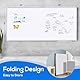 maxtek Whiteboard Magnetisch, 240 X120 cm Magnettafel Groß White Board Magnetwand mit 3 Whiteboard Stifte, 6 Magnete and 1 White Board Radiergummi, für Schule, Haus und Büro