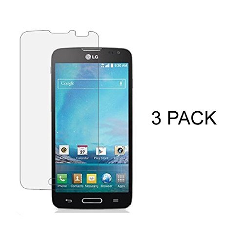Simple LG Optimus L90 Screen Protectors,Gravydeals® Premium 2.5D 9H Ultra Slim Fit Tempered Glass Explosion Proof Protector Film Skin Sticker - 3 Pack