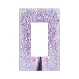 Placa de pared de árbol morado 3D, decoración