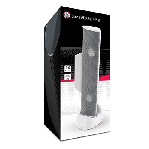GOgroove SonaVERSE USB Speakers for Laptop Computer - USB Powered Mini Sound Bar with Clip-On Portable External Speaker Design for Monitor, One Cable for Digital Audio Input and Power (White) by GOgroove - Image 9