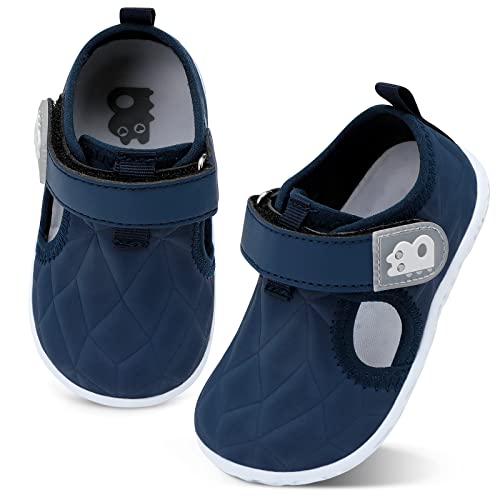 Besroad Toddler Shoes Boys Girls Shoes Little Kids Breathable Lightweight Sneakers Running Walking Tennis Non-Slip Shoes Navy 7-7.5 Toddler #TOP19