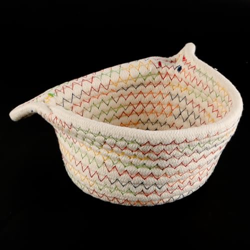 Tiardey Extra große Rattenhängematte für den Käfig, geflochtener Korb, Hängehängematte für Ratten, Frettchen Eichhörnchen Chinchillas, Kuschelschlafbett, Versteck für 2–3 Erwachsene Ratten, 15 x 8 cm