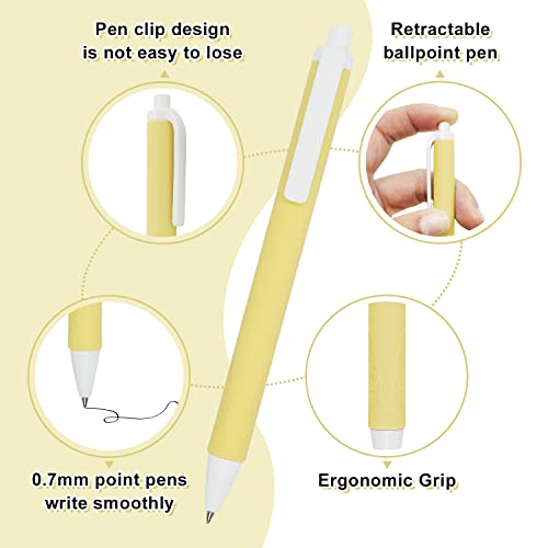 Softown Ballpoint Pens Black Pens 0.7Mm Fine Point Smooth Writing Office Pen For Women Man (6 Count (Pack Of 1)) #TOP1