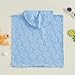 FYBITBO Baby Boy Girl Hooded Towel Poncho Terry Swimsuit Cover Up Beach/Pool/Bath Towels with Hood Bathing Suit Coverups (Blue Seashell, 1-2T)