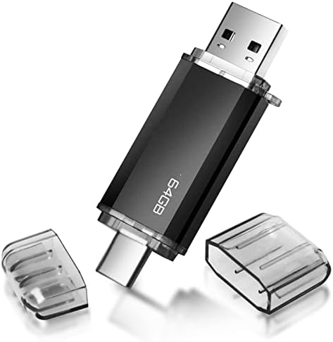 USB C Flash Drive, Miaguroo 2 in 1 OTG Type C Flash Drive, 64GB USB C Memory Stick, Jump Drive, Waterproof Thumb Drive, Portable Photo Stick for Android Phones, PC, Tablets, Laptops