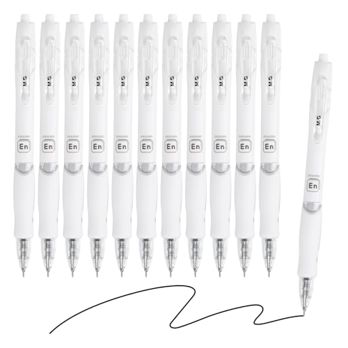 Bolígrafo gel M&G punta mediana 0.5mm pack 12 negro miniatura 1