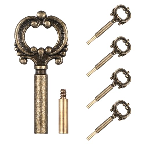 4 Piece Lamp Switch Knob, Antique Brass On/Off Replacement Lamp