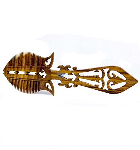 Nagina International Finely Crafted Handmade Premium Rosewood Combs & Hair Brush | Hair Mustache Tail Beard Brush (Axe)