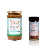 Loisa Sofrito Cooking Sauce (12 oz, Pack of 1) & Sazón Seasoning (2.3oz, Pack of 1), Non-GMO, No-MSG
