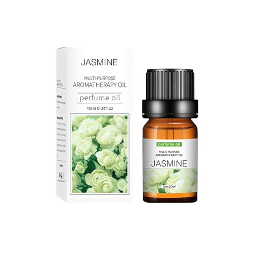 10ml ätherische öle, Aromatherapy naturrein Wasserlösliches Öl Aromatherapie Geeignet für Luftbefeuchter, 19 Düfte zur Auswahl (D, Jasmine)