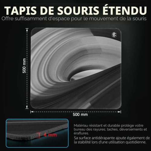 Tapis de souris de jeu X-Raypad Aqua Control ZERO AC0, ultra-haute précision avec une vitesse et une capacité de contrôle parfaites, conçu pour les joueurs Fps avec de faibles exigences en DPI – vue 6