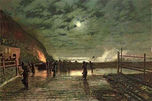 Impressions d'art mural en péril de Grimshaw affiche haut de gamme vintage 60x90cm de chambre