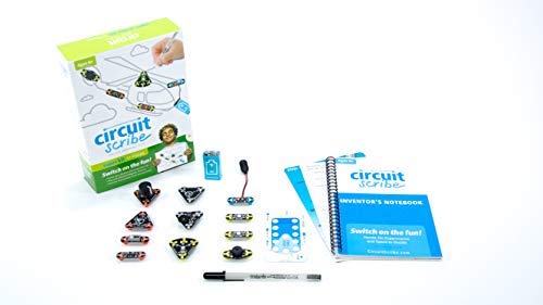Circuit Scribe Maker Kit – Includes STEM Workbook, Super Conductive Silver Ink Pen, and Everything You Need to Learn, Explore, and Create Your Own Circuits and Switches!