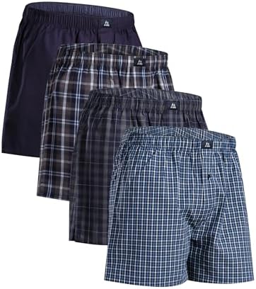 DANISH ENDURANCE American Boxer Shorts (Pack of 4 | 6 Pack), 100% Organic Cotton Men's Boxer Shorts, Soft, Breathable, for Men and Boys