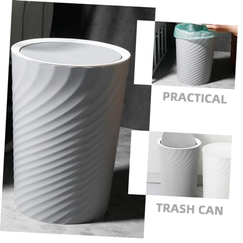 Caneca de basura Mobestech con tapa abatible miniatura 6